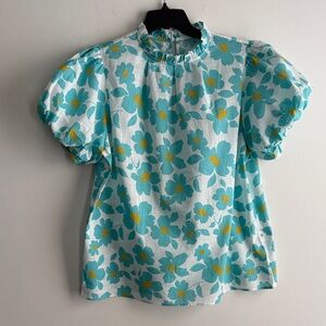 Floral Puff Sleeve Blouse